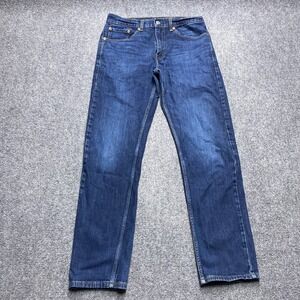 Levis 505 Jeans Men 31x32 Blue Regular Straight Stretch Medium Wash Tag 30x32